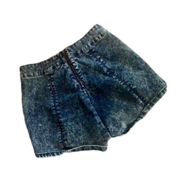 High Waisted Denim Short Shorts - Picture 2 of 2